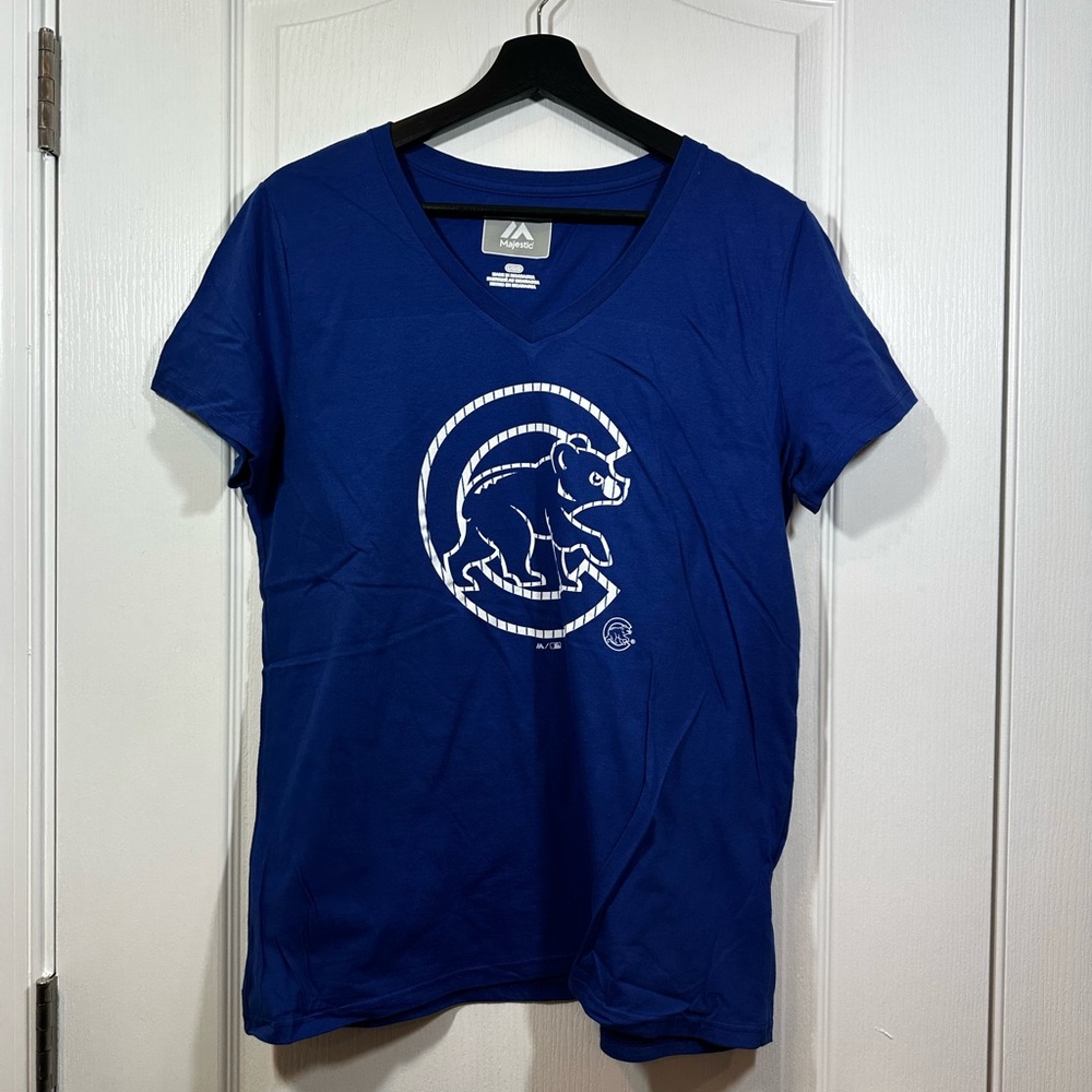 Women’s Majestic Chicago Cubs Royal Blue T-Shirt